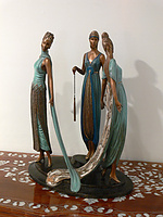 Erté Limited Edition Bronze: The Three Graces: View 3